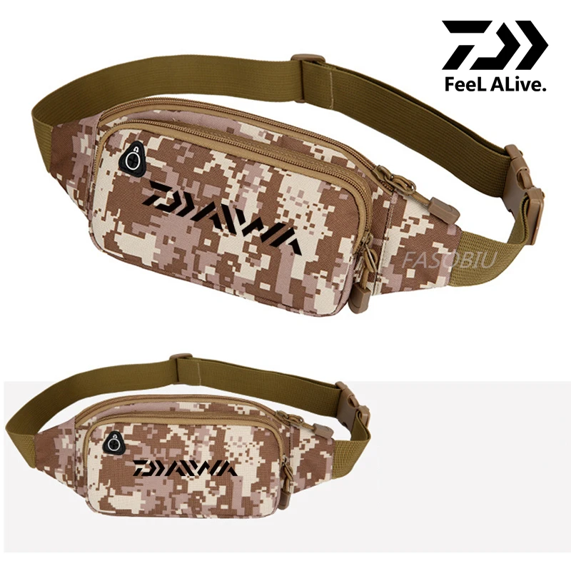 

Daiwa Outdoor Sport Men And Women New Chest Bags Waterproof Tactical Military Waist Packs Running Backpack Tactical Fishing Bag
