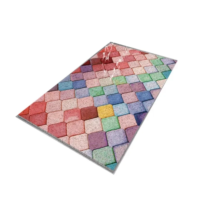 

Permeable Non-slip Plastic Pvc Upholster Bathroom Door Mat Brick Coiled Floor Mat Shower Room Hollow Bath Mat Pvc Floor Mat