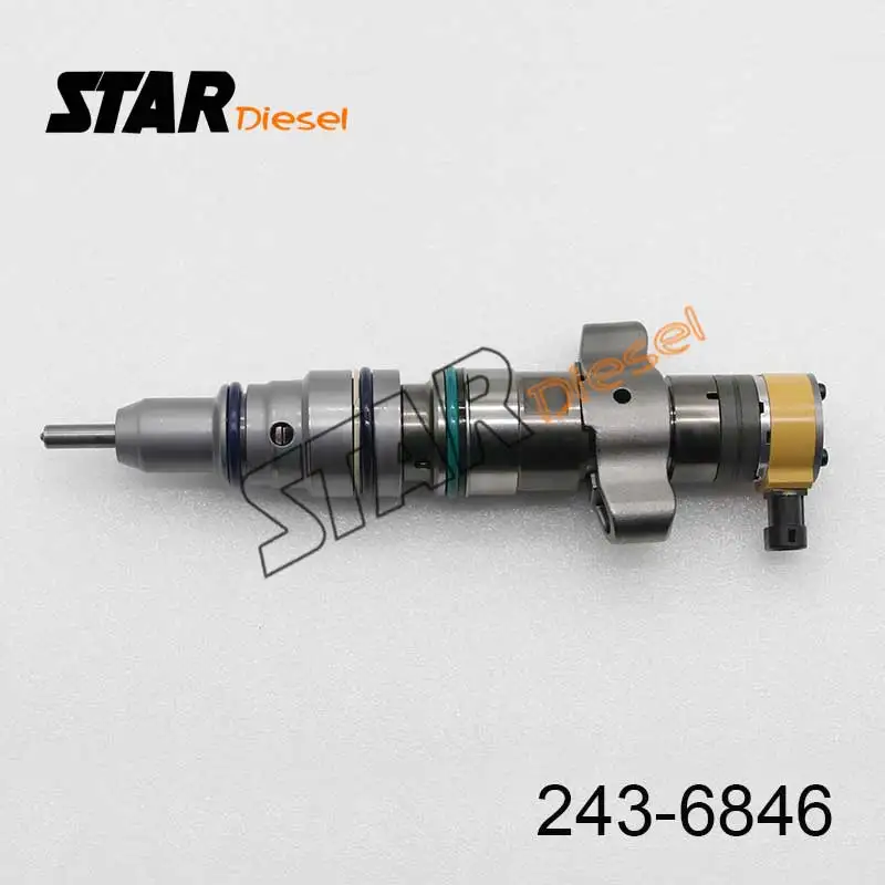 

STAR 243-6846 топливный инжектор с общей топливной магистралью 2436846, детали для дизельного инжектора Caterpillar C-9 Series, автомобильный двигатель