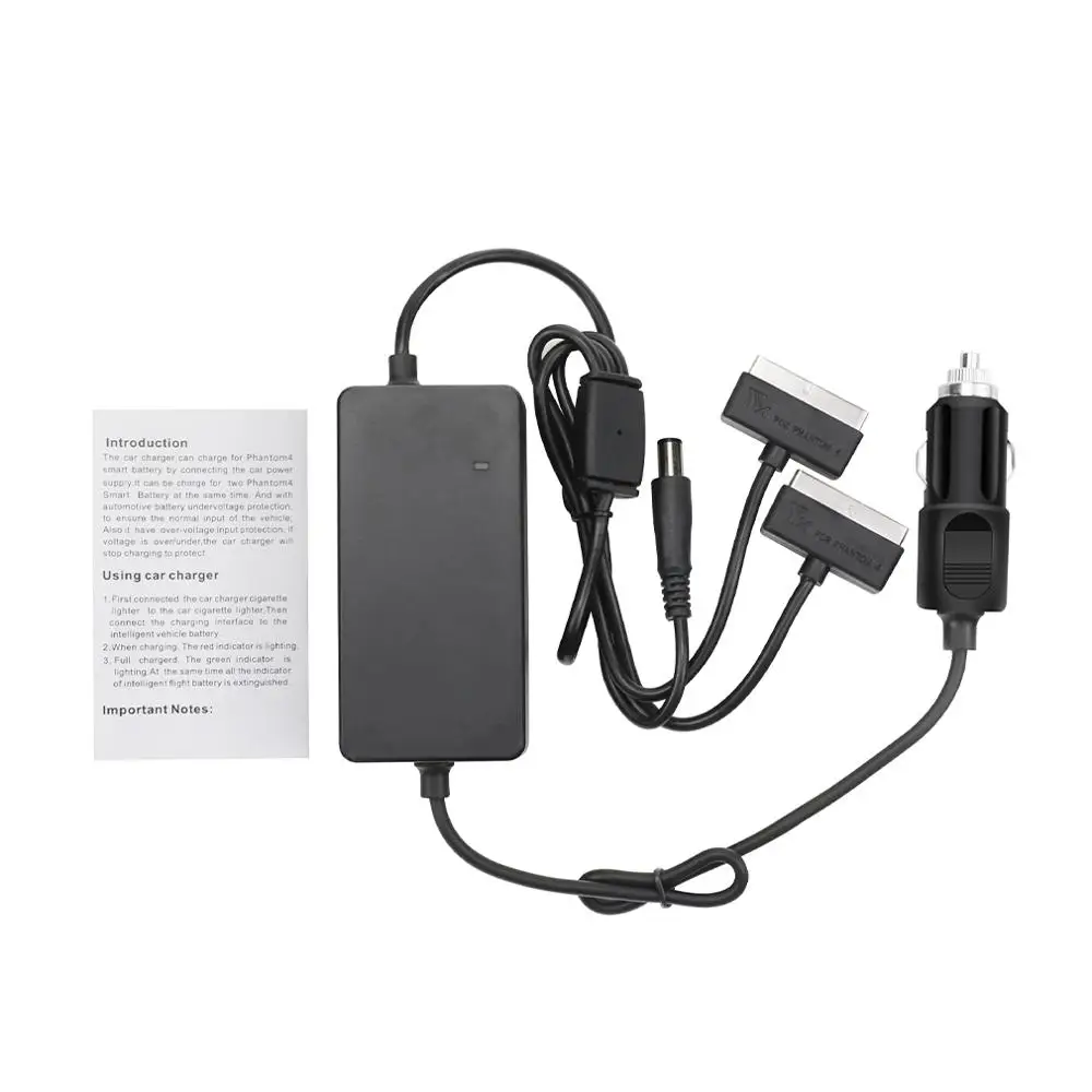 Car Charger for DJI Phantom 4 Pro V2.0 Advanced Drone Battery Intelligent Charter Remote Controller Outdoor Travel Charging Hub |