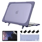 Складной чехол-подставка для Macbook Air, чехол для Macbook Air 11, 12, 13, NewPro 13,3, 15, 16 дюймов, 2020, A2251, A2338, M1, A2159, A1932, Пластиковый ударопрочный твердый