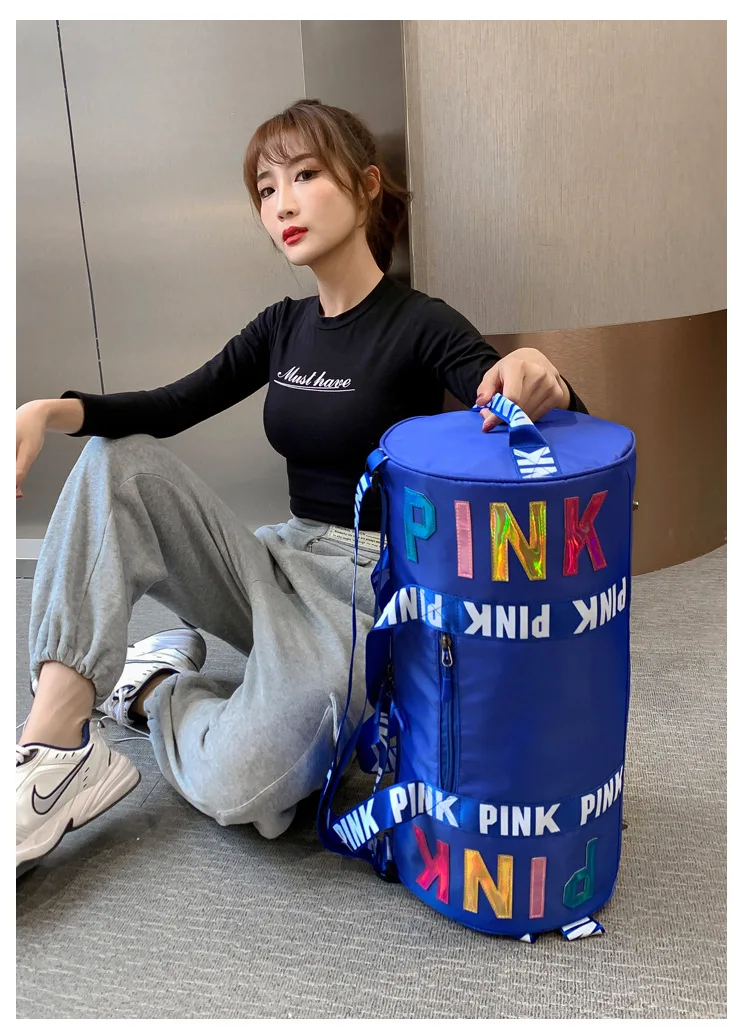 Sports Cylindrical Shape designer Waterproof Handbags for Women Shoulder Bags for Women Female Fitness Multifunction Travel Bag