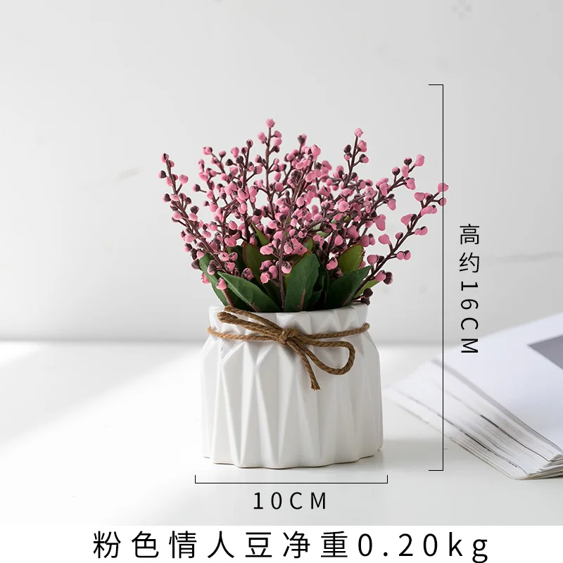 Искусственное растение маленькое Горшечное поддельные цветы Скандинавское