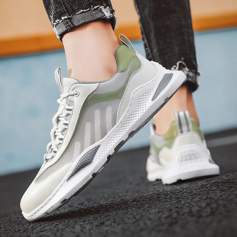 

Кроссовки мужские сетчатые, повседневная обувь, легкие дышащие, Роскошные, удобные