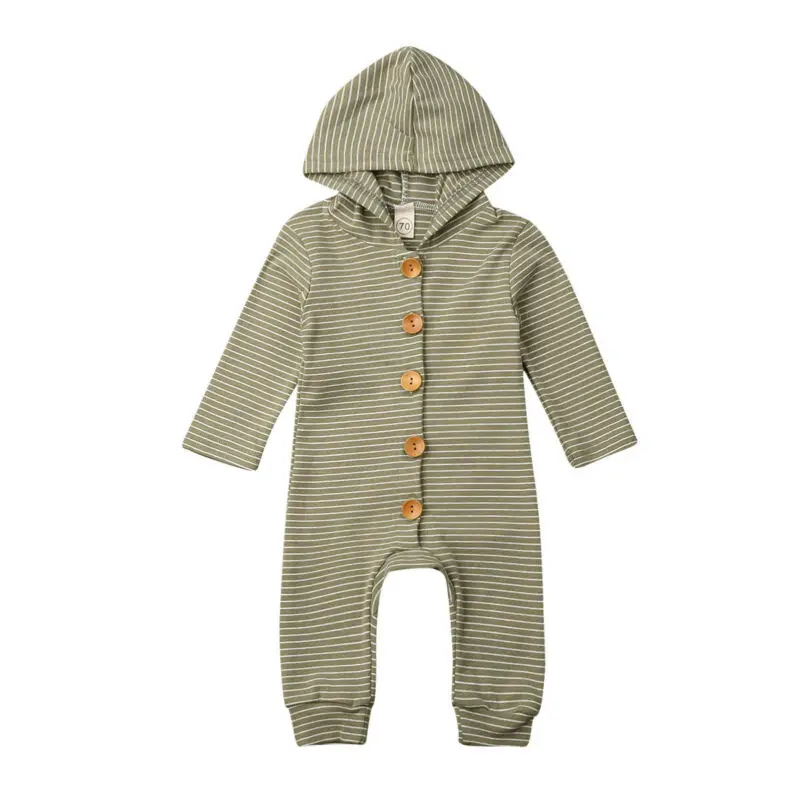 

Детский полосатый комбинезон с капюшоном, на возраст 0-24 месяца