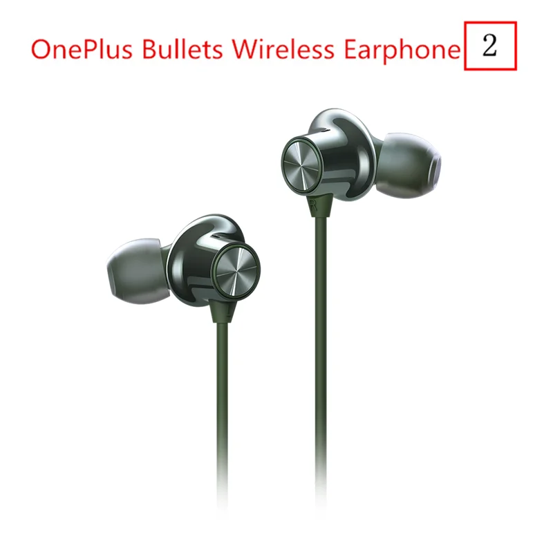 GREEN 2 OnePlus Bullets беспроводной 2 Bluetooth магнитное управление микрофоном в ухо наушники Гибридный AptX Быстрая зарядка для Oneplus 7 Pro 6T - Цвет: GREEN 2