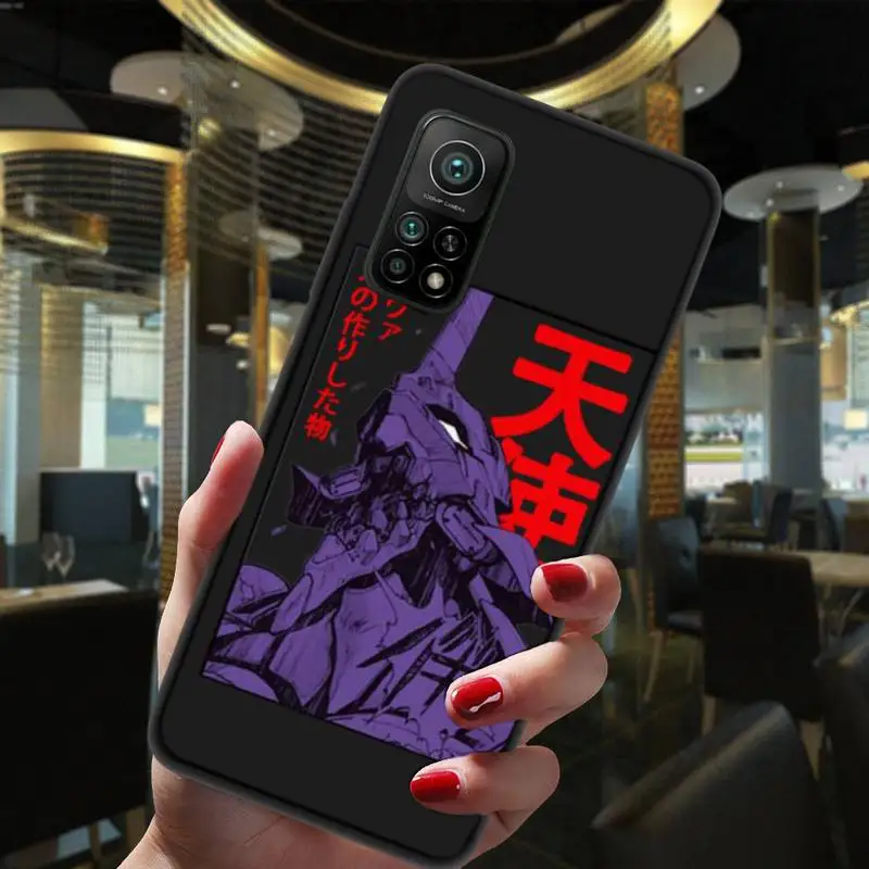 

ZFGHSHYQ Evangelion Japan Anime Phone Cases For Xiaomi 5 6 6Plus 6X 8 9se 10 10Pro Not2 3 10lite Mix2 2S 8lite Max2 3 F1 5X
