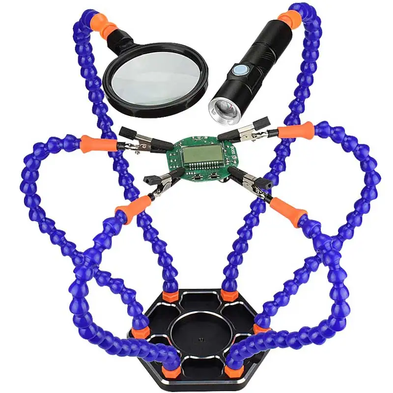 Скамья для технического обслуживания с лампой скамья сварки Рабочий стол шестью