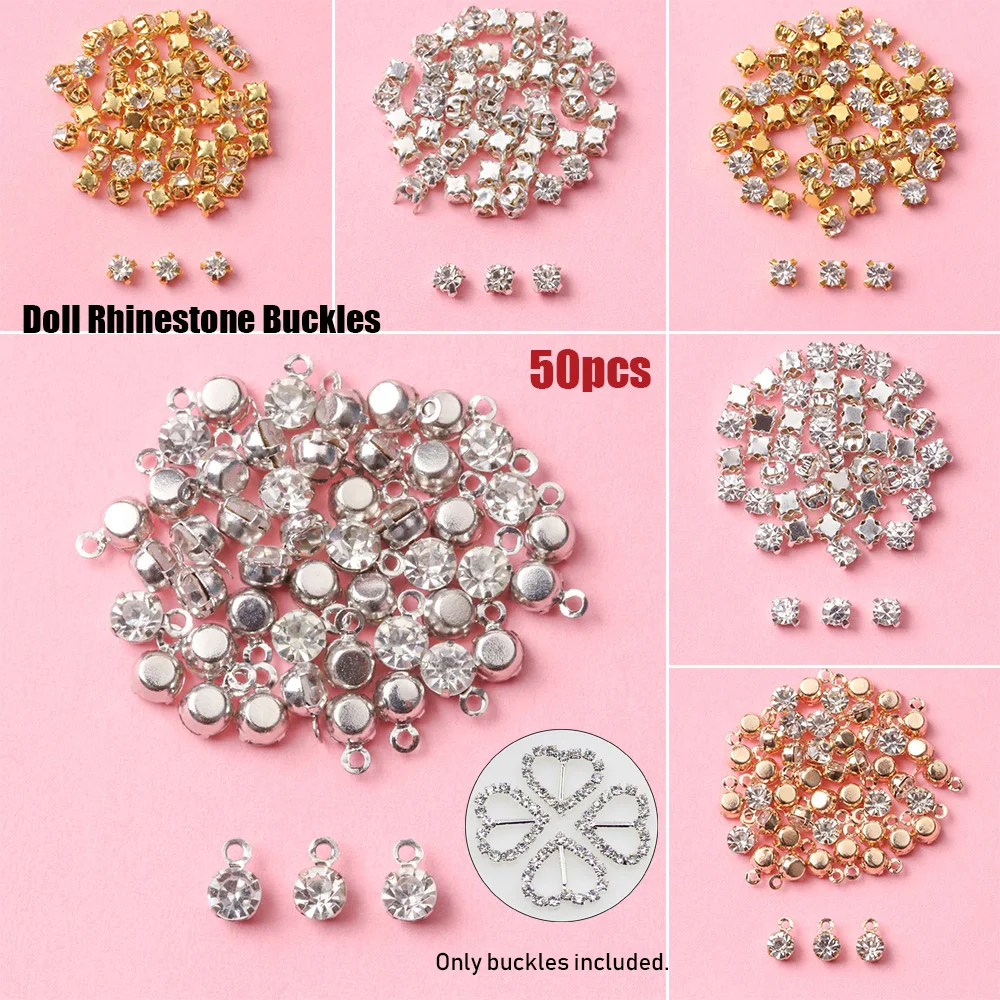 50 шт. мини стразы пряжки сделай сам платье одежда пэчворк ручная работа сумки