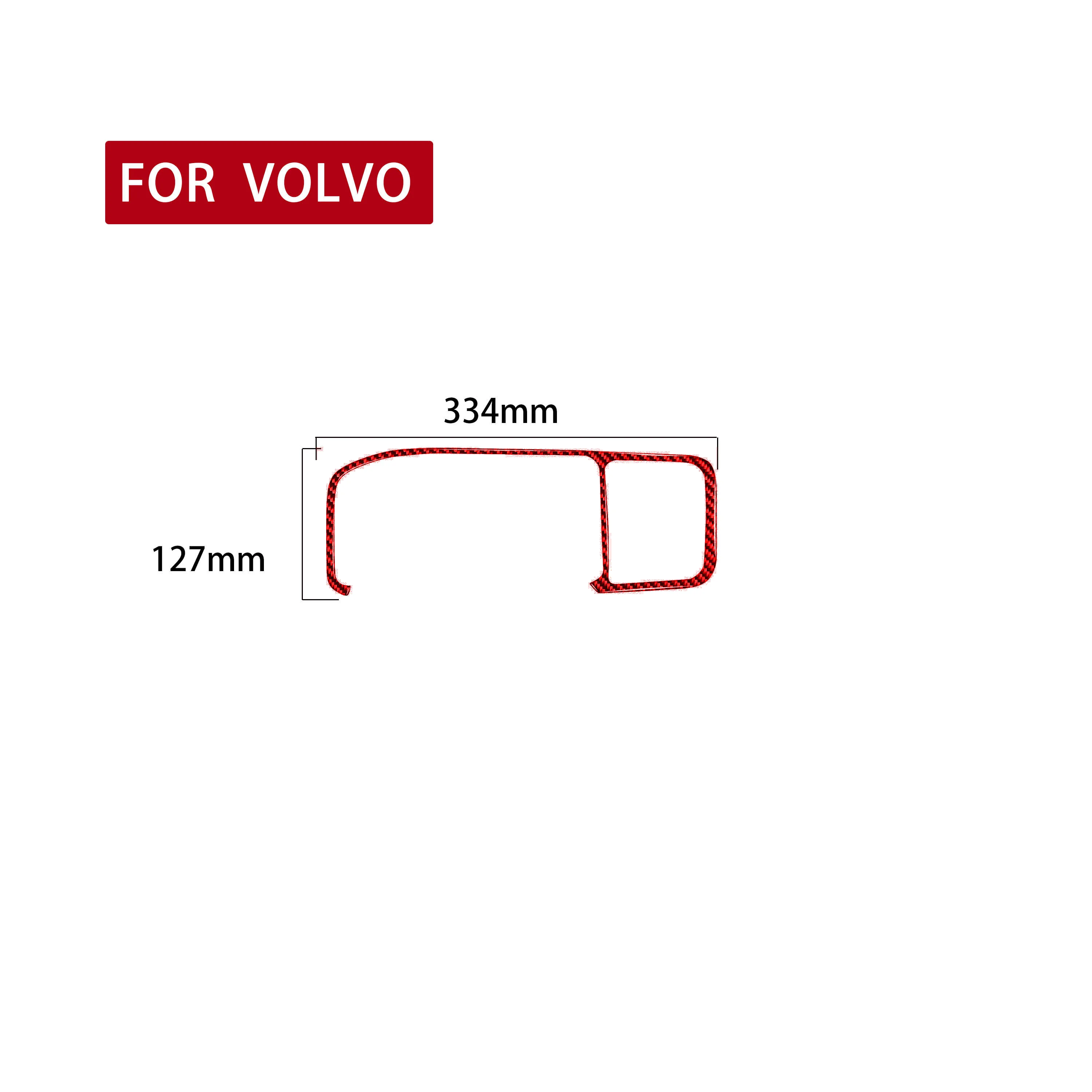 Carbon Fiber Sticker For Volvo V60 2010-2017 S60 2010-2018 Navigation Display Panel Frame Cover Trim Car Interior Accessories