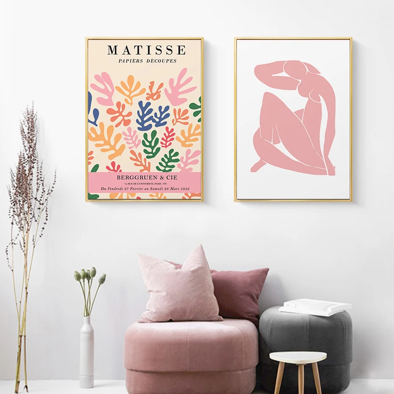 

Classic Abstract Leaf Henri Matisse Exhibition Poster Canvas Print Painting Wall Art Pictures Modern Gallery Home Office Decor