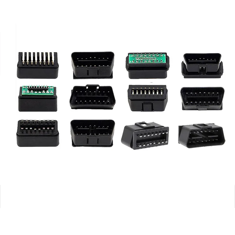 OBD2 16pin штекер соединитель 90 градусов розетка игла заглушка OBDii Автомобильный диагностический интерфейс