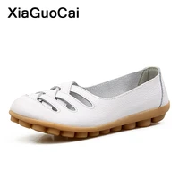 plus size women shoes spring summer female casual shoes loafers slip on flats doug shoes gommino leather nurse driving footwear
