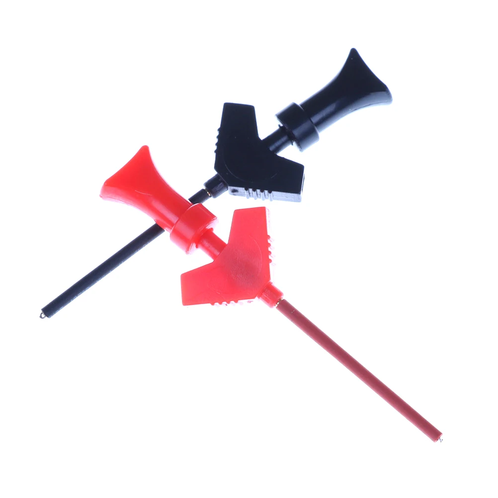 

2pcs grabber SMD IC test hook clip jumper probe Logic Analyzer Testing Accessories 2Colors