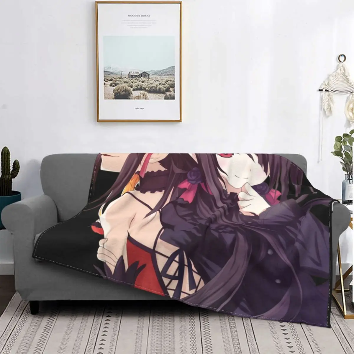

Date A Live Tokisaki Kurumi-Манта Ланы портативная, манга летнего сезона, манга ultrasuaves для ropa de cama, Edredon fino de felpa