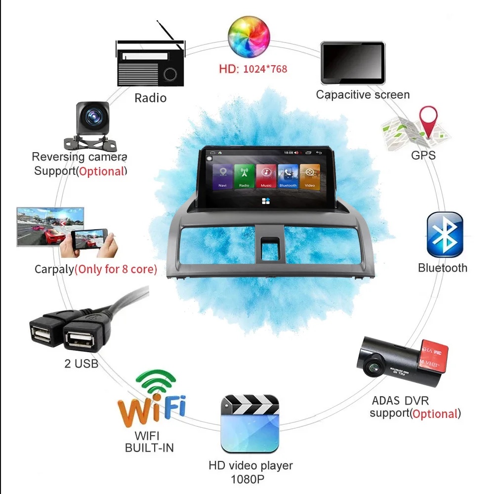 2 din 128gb android 11 0 for honda accord 7 2002 carplay 5g car dvd gps navigation auto radio stereo multimedia player headunit free global shipping