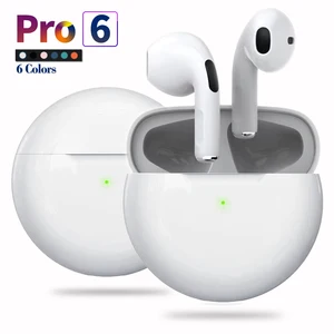 pro 6 tws wireless headphones bluetooth earphones 5 0 with mic super bass air pro 6 sport headset earbud for apple iphone xiaomi free global shipping