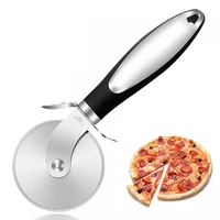 pizza cutter stainless steel pizza knife professional pizza cutter wheel with anti slip handle for pizza waffles cookies