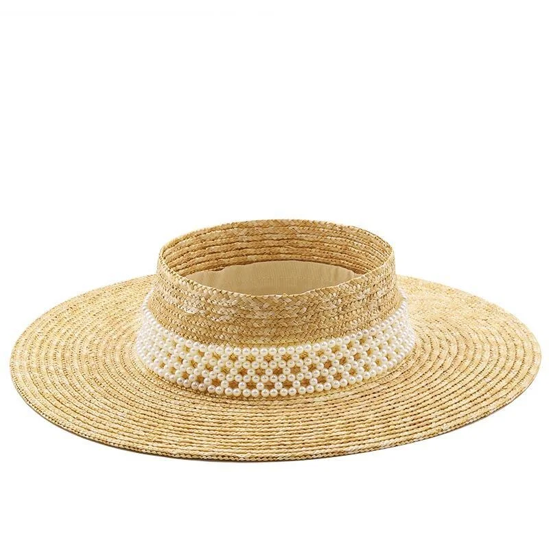 New Women Summer Hats New Large Brim Straw Hat Summer Hats For Women Beach Cap Empty Top Sun Hat Straw Summer 