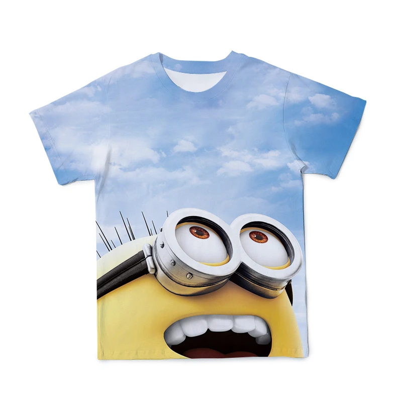 

Summer New Style 3D Printing Little Yellow Man Style Boy T-shirt Children Cartoon Cute Casual T-shirt Super Breathable T-shirts