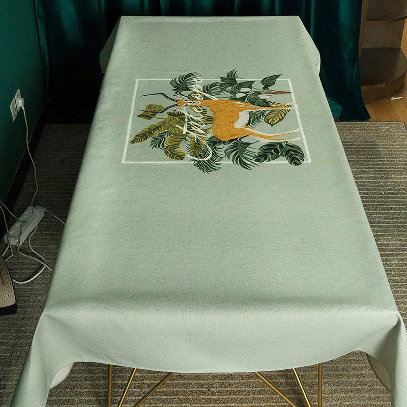 

Nordic tablecloth modern plant ins American tablecloth custom art tablecloth rectangular coffee table cloth
