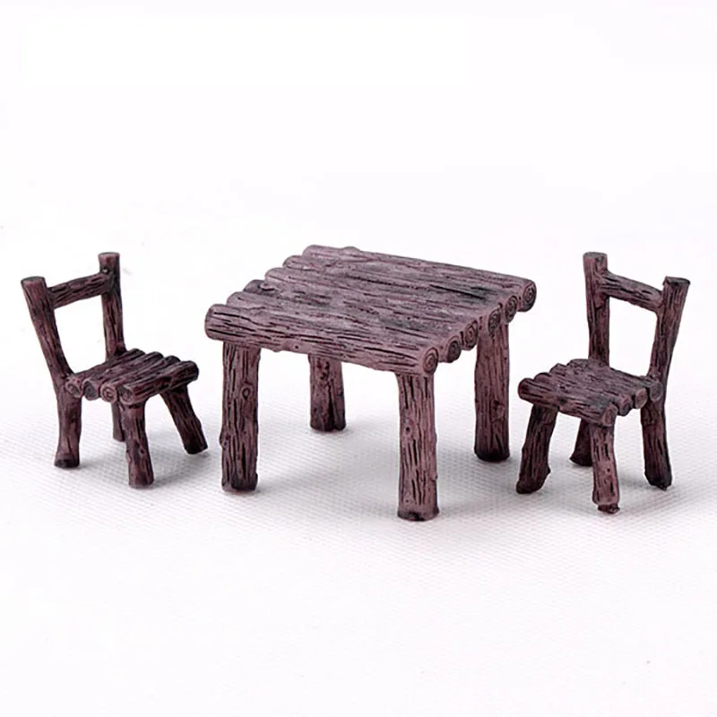 

Mini Chair Desk Home Decor Resin Craft Miniatures Fairy Garden Ornaments Figurines Toys DIY Dollhouse Micro Landscape Decoration