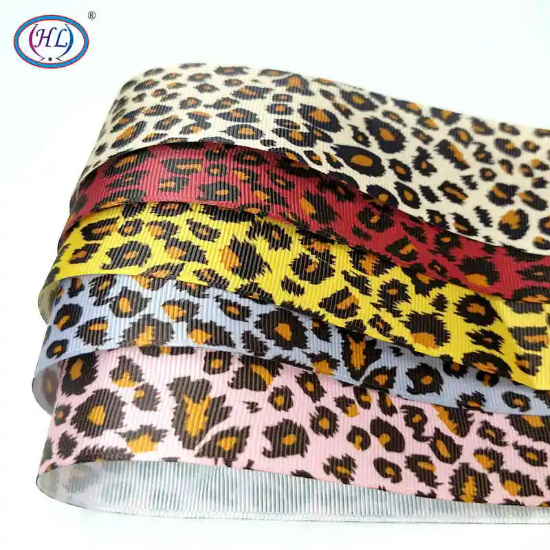 Sale Hl 50mm 2yards/5yards Leopard Grosgrain Ribbons Wedding Party Decoration Diy Sewing Gift Wrapping Christmas Ribbon Real | Дом и сад