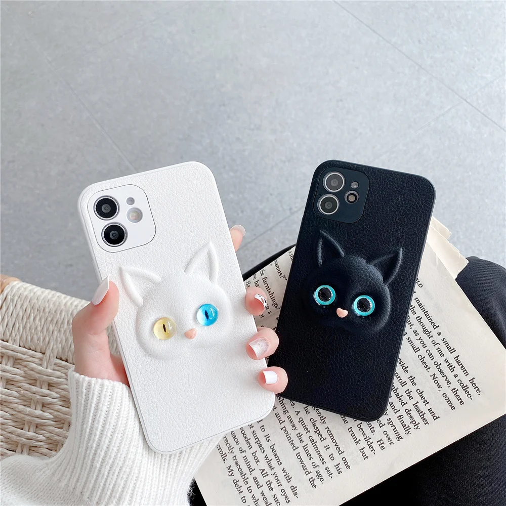 

Fashion Cat Eye Drop-Proof Cover, Suitable For iPhone 12 11 PRO MAX 12MINI X XR XS XSMAX 6 7 8 PLUS 6S Silicone Phone Case