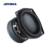 aiyima 1pcs 4 inch mid range woofer speaker 4 ohm 40w home theater audio low frequency loudspeaker long stroke speaker driver