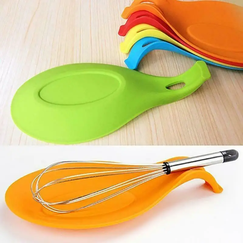New 2020 Silicone Mat Multi Kitchen Tools Insulation Placemat Heat Resistant Put A Spoon Accessories Random Color | Дом и сад