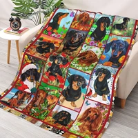 dachshund throw blanket sherpa blanket bedding soft blankets 70x100 220x240 220x260
