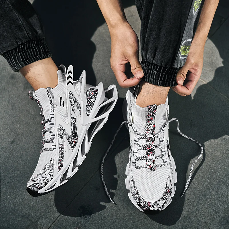 Casual Men Sneakers Luxury Mens Shoes Tenis Shoes Trainer Race Breathable Shoes Fashion Loafers Running Shoes For Men