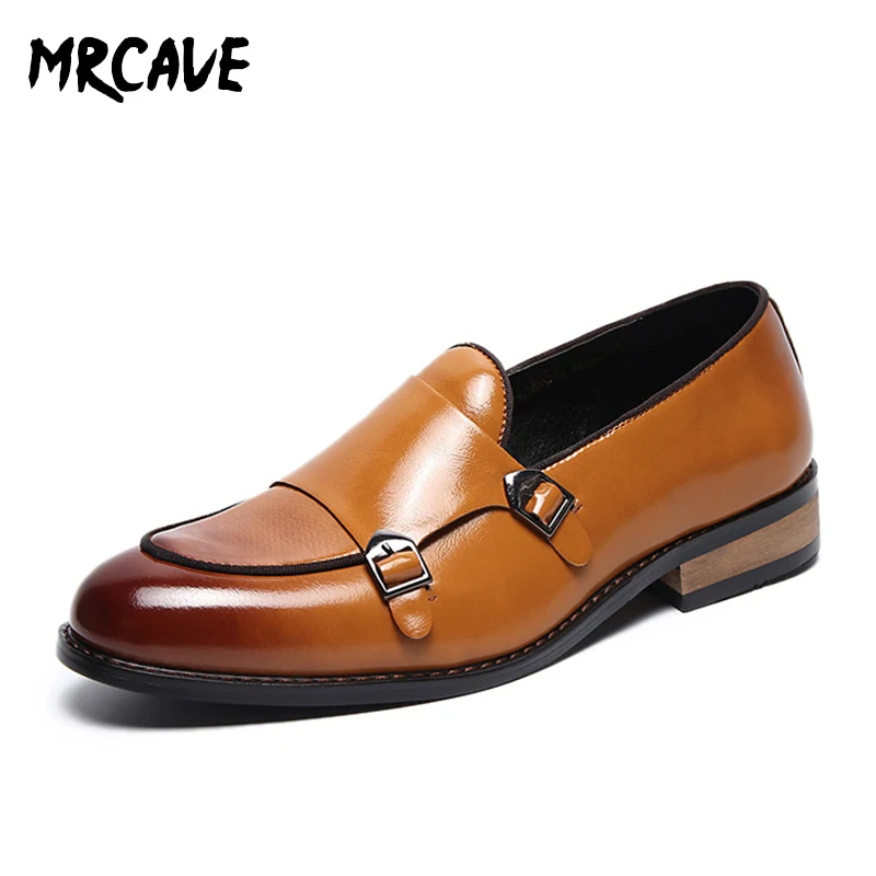 Мужские туфли mrпещера Классическая формальная обувь из кожи Оксфорд с двойным