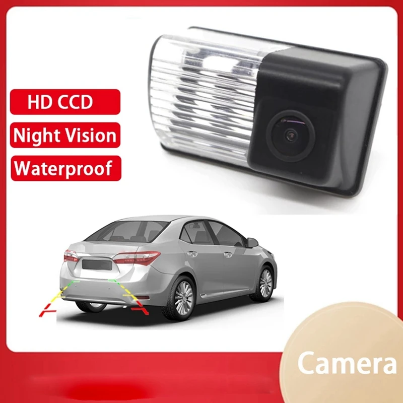 

Автомобильная камера заднего вида с 4 светодиодами, водонепроницаемая камера заднего вида HD для Toyota Corolla EX 2008 2009 2010 2011 2012 2013 2014 2015