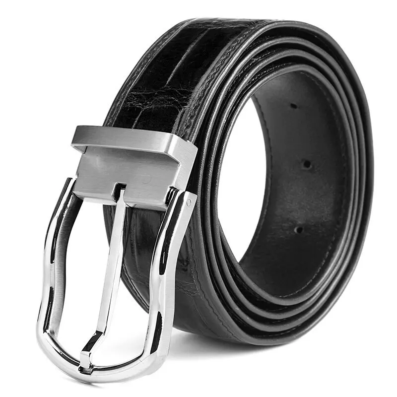 

crocodile leather men belt cinturon mujer business casual pants buckle for women luxury brand ceinture femme homme free shipping