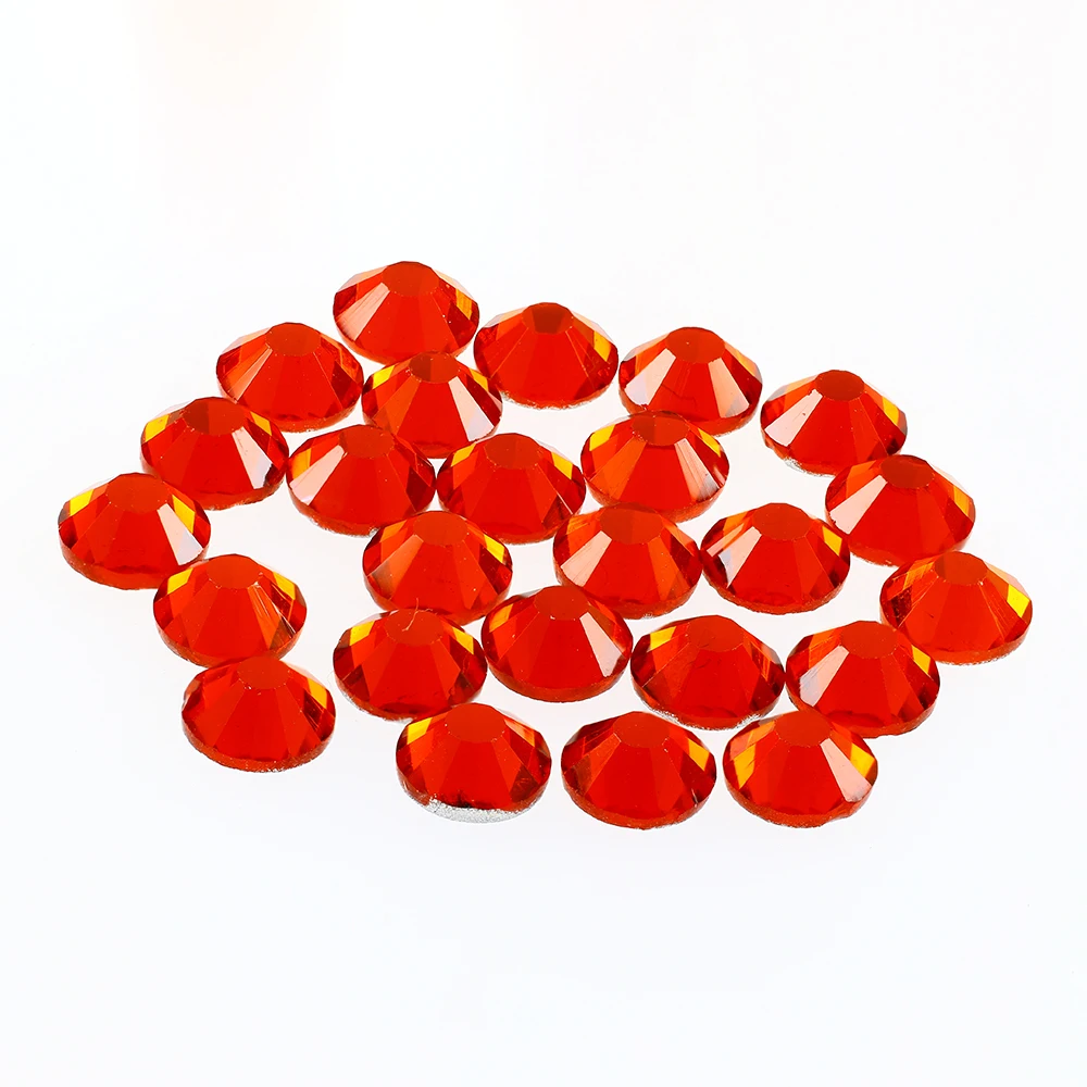 SS6 красочные Кристальные Стразы без горячей фиксации страз стеклянные блестящие