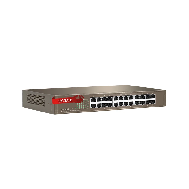 GLTEF1024D 24 порта 10/100 м энтернет сетевой коммутатор QoS половина/полный дуплекс LACP