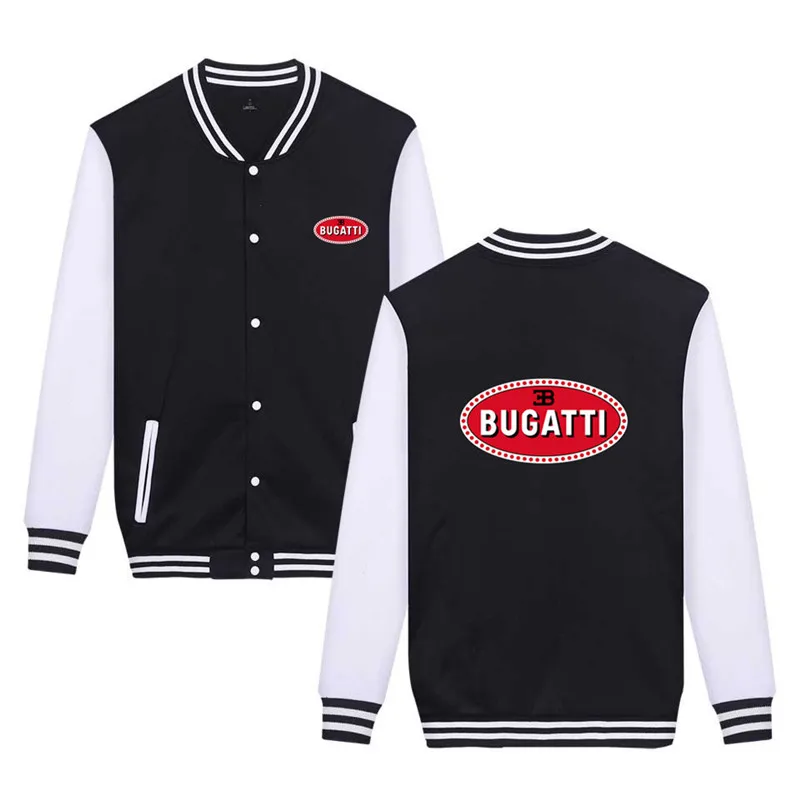 

Men's baseball uniform jacket jacket spring 2021 new BUGATTI car LOGO loose jacket jacket youth couple uniform jacket
