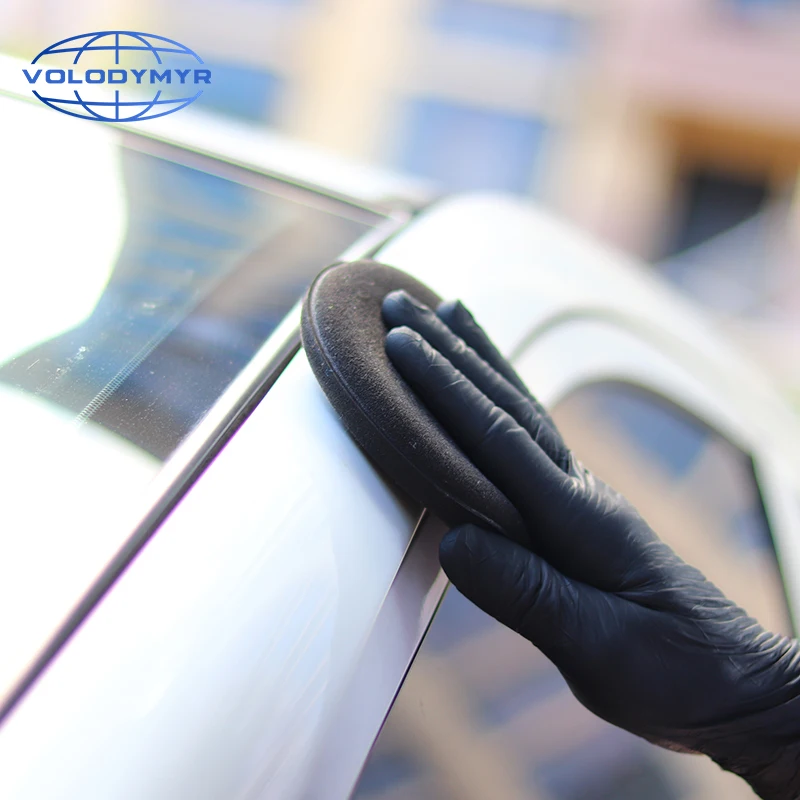 

Volodymyr Wax Sponge Black 13 Cm Diameter Waxing Pad Car Cleaner Quick Detailer for Detailing Detail Car Clean Carwash Auto Care