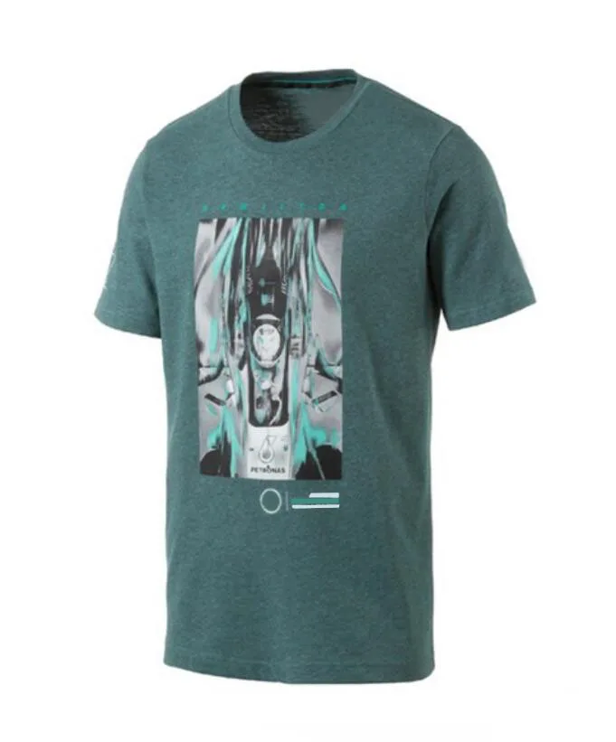 

2021-F1 team racing suit T-shirt short sleeves, F1 car racing round neck T-shirt, the same style is customized
