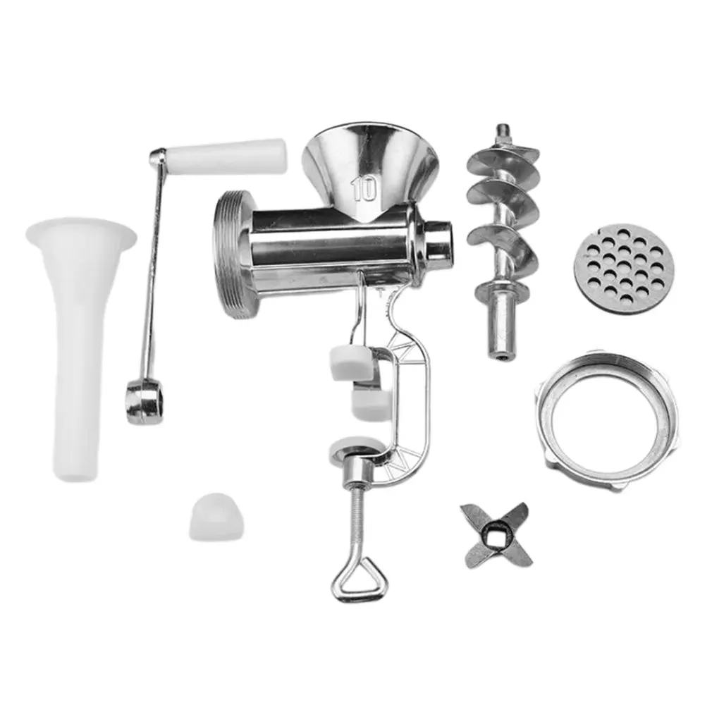 2 Size Household Manual Meat Grinder Hand-crank Homemade Sausage Machine Sausage Stuffer Pepper Grinder And Vegetable Cutter