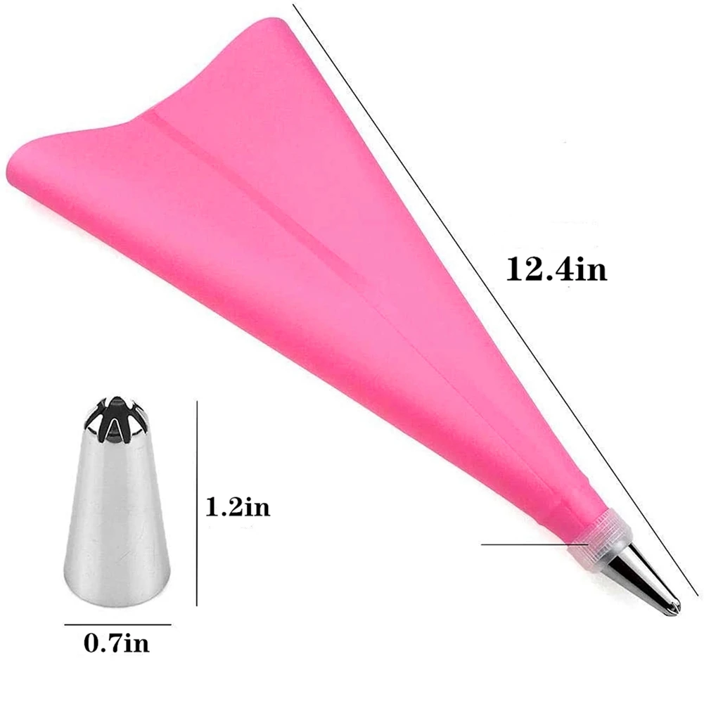 

16 Pcs/Set Cake Making Tools Frosting Nozzles+Pastry Bags+Converter Coupler Cupcake Decorating Tip Tools Sets Bakeware Supplies