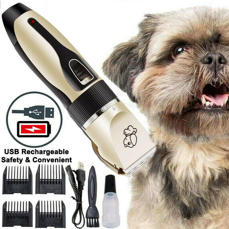 

Professional Pet Dog Hair Trimmer Rechargeable Animal Grooming Clippers Cat Cutter Machine Shaver Electric Scissor Clipper