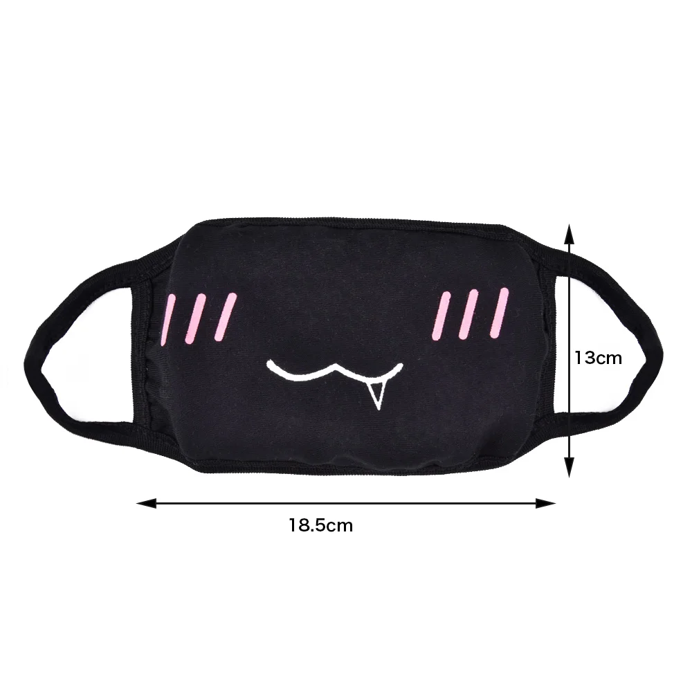 Черные маски для лица 9 шт./компл. мультяшная аниме Kpop маска женщин мужчин детей со