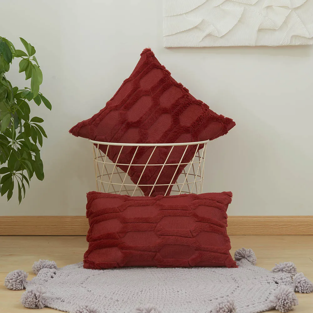 Осенний декоративный Меховой чехол для подушки украшение дивана в гостиную