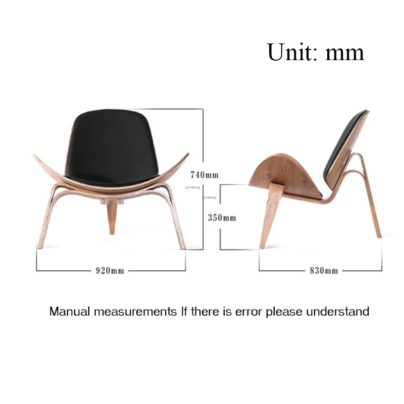 Hans Wegner стиль трехногий каркас стул пепельная фанера ткань обивка гостиной мебель