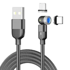3а Магнитный кабель для быстрой зарядки 540  с разъемом Type-C Micro USB Lightning Кабель для Samsung IPhone 7 6 зарядное устройство быстрый Магнитный кабель