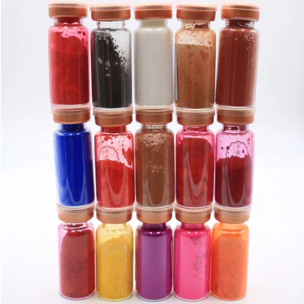 15 разных каждые 2g губная помада Пигментный Порошок для губ косметика макияж Цвет