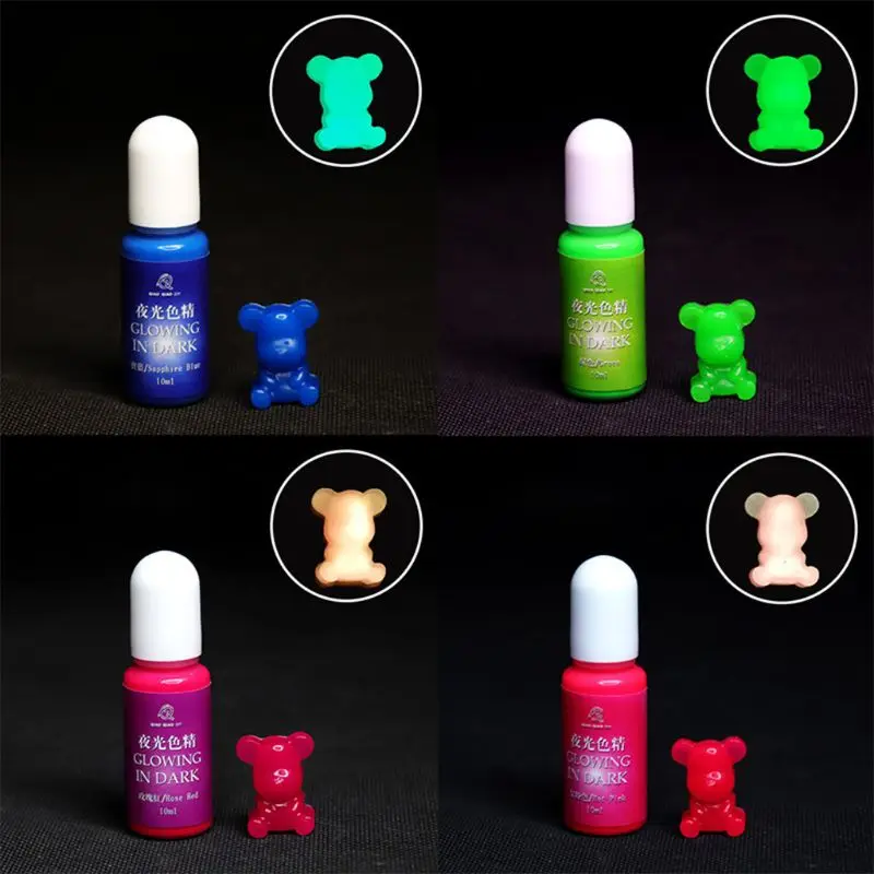 

10 Pcs/set Luminous High Concentration Epoxy UV Resin Coloring Dye Colorant Pigment Handmade DIY Jewelry Making Accessories 50PE