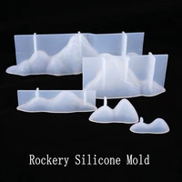 diy rockery decor silicone mold mountain peak decoration table epoxy resin mould craft jewelry fillings handmade accessory